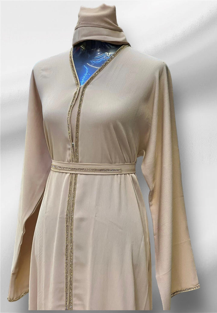 Dubai- Abaya Beige