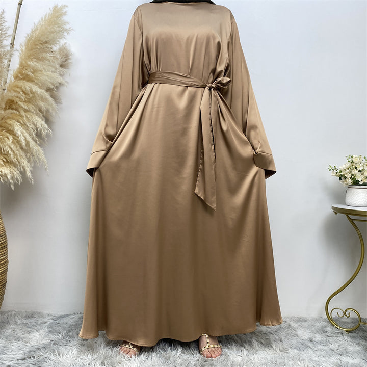 Damen Satin-Kleid mit Schnürung